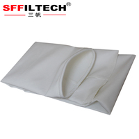 SFFILTECH Sac filtrant en maille de 7 pouces avec anneau en acier, chaussette filtrante anti-poussière en polyester pour ciment