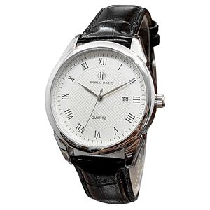 Reloj de cuarzo para hombre, informal, superventas en comercio electrónico transfronterizo, con resistencia al agua y caja de cuero genuino - Product Image 1