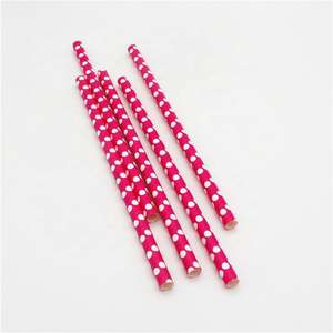 Pailles en papier colorées écologiques recyclables, en vrac ou emballées individuellement, pour jus - Product Image 4