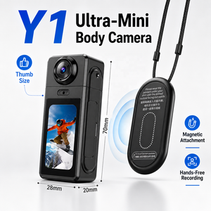 Telecamera Indossabile a Forma di Ciondolo, Mini Videocamera Sportiva Magnetica 1080P WiFi, Telecamera a Pollice Senza Mani per Sport Estremi e Vlogging Quotidiano - Product Image 1