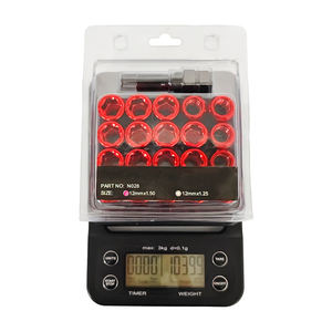 Juego de Tuercas de Rueda Hexagonales Internas Rojas de Alta Resistencia M12*1.5 con Llave, Accesorio para Reparación y Modificación de Ruedas de Automóvil - Product Image 1