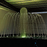 Fuente Flotante para Patio, Pequeña Fuente Dinámica Danzante, Adorno Inteligente para Interiores, Fuente Musical, Fuente de Agua