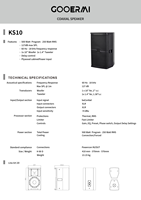Altavoz Coaxial GOOERMI KS10 de 10 Pulgadas, Altavoz Profesional para PA, Potencia de Programa de 500W, 127dB SPL con Controlador de Alta Frecuencia de 1.4 Pulgadas