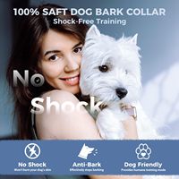 Stoßfreies, superleichtes Anti-Bell-Halsband mit Ton und Vibration, 5 Empfindlichkeitsstufen, Anti-Bell-Gerät für kleine Hunde