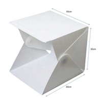 Takeko — Kit de tente à lumière LED de 20cm, boîte à lumière pliable avec 6 couleurs de fond, accessoires de Studio Photo