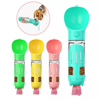 Bouteille d'eau pour chien 3 en 1 Portable Pet Travel Merde Shovel Poop Bags Dogs Pets Portable Drinking Feeder Bowl