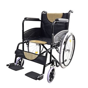 Manual Wheelchair Lightweight Folding <b>Push</b> Chair Multi Functional For Disabled Outdoor Use Carbon Steel Durable Convenient - Product Image 2
