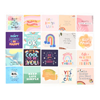 Set di Carte Personalizzate con Stampa Glitterata per Gratitudine Quotidiana, Ispirazione Positiva, Amore per Sé, Affermazioni Mindful per Ragazze, con Scatola
