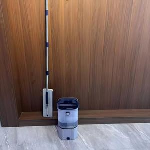 Juego de Cubo y Mopa Plana de Microfibra <span class=keywords><strong>Fina</strong></span> con Tanque de Agua Transparente y Sistema de Autoescurrido para <span class=keywords><strong>Limpieza</strong></span> de Suelos sin Esfuerzo - Product Image 5