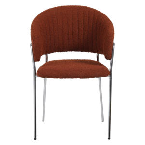 Reposabrazos trasero suave dorado nórdico elegante tapizado para sala de estar gris claro tela Rosa terciopelo moderno café restaurante Silla de comedor - Product Image 1