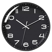 Jam Dinding Kuarsa 12-Inci Harga Kompetitif Desain Vintage Gaya Dekoratif Jarum Plastik