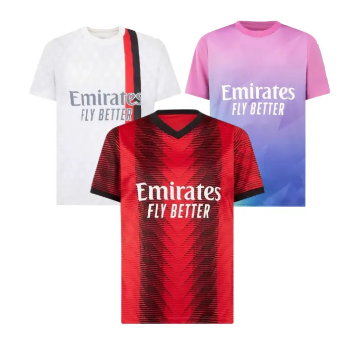 23 24 Italië Ac Uniformen Mannen Kinderen Vrouwen Star Club Custom Voetbalkleding Truien Voetbal Milans Shirt