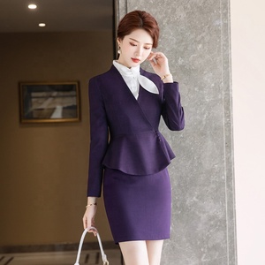 Negozio di gioielli salone di bellezza e reception dell'hotel gonna elegante <span class=keywords><strong>tuta</strong></span> <span class=keywords><strong>donna</strong></span> Elegantol professionale Blazer tailleur - Product Image 4