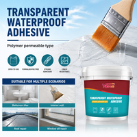 Pâte invisible de réparation de fuites d'eau en gros, polymères aqueux, revêtement transparent imperméable pour les joints des sols de cuisine et de salle de bain