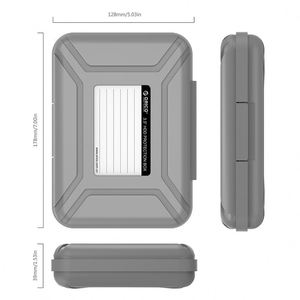 Caja de almacenamiento de protección para HDD y SSD PHX-35 de 3,5 pulgadas, de plástico, a prueba de golpes, polvo, humedad, presión y antiestática, digital - Product Image 3
