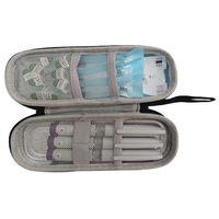 Boîte de voyage portable en EVA pour stylo injecteur, sac isotherme multi-récepteurs personnalisé