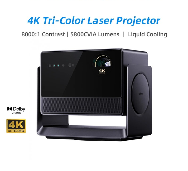 Dangbei S7 Ultra Max 4K Triple Colors Laser Smart Projector for Home 5800 CVIA Lumens DLP 3D Projector 0.98~1.6:1 Optical Zoom