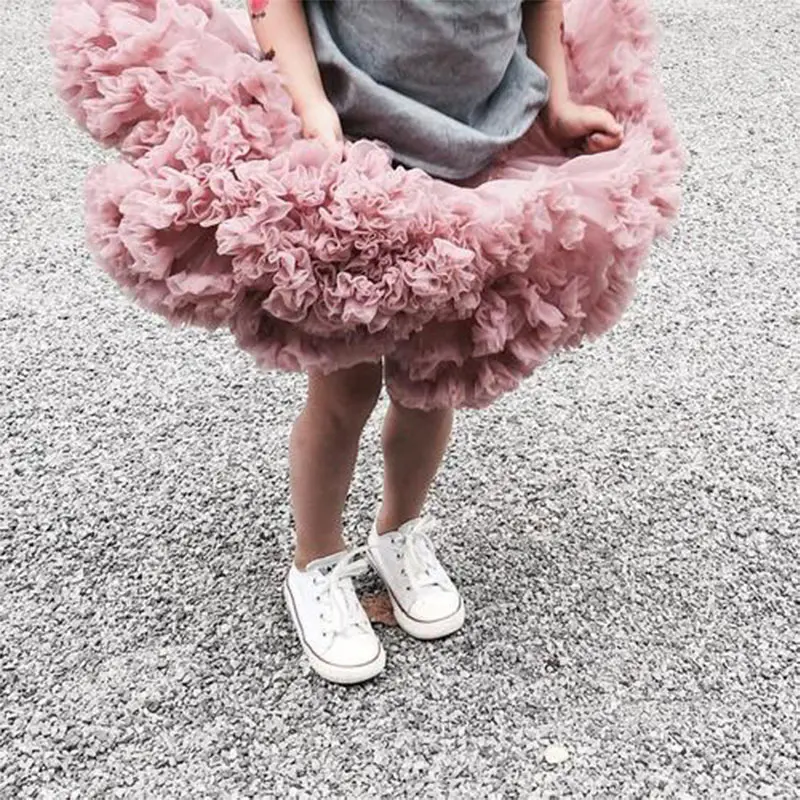 귀여운 아기 소녀 Tutus 짧은 스커트 어린이 두꺼운 공주 투투 드레스 소녀 파티 투투