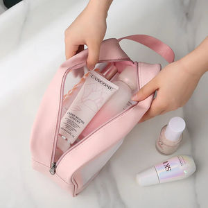 Trousse de Maquillage Ronde Portable de Voyage en Cuir PVC, Grande Capacité, Organisateur de Cosmétiques, Valise de Rangement pour Maquillage - Product Image 5