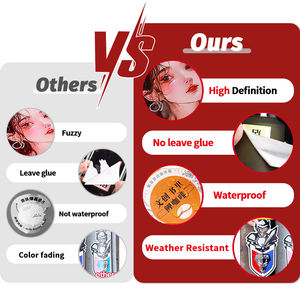 Autocollants auto-adhésifs durables en vinyle résistant aux UV pour ordinateur portable guitare impression personnalisée autocollant découpé - Product Image 4