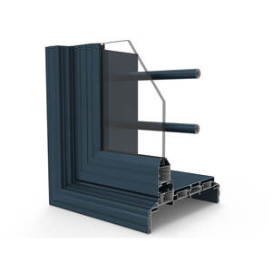 Perfil de aluminio para ventana abatible serie FMA, serie 6000, 6063 T5, marco biselado y chamuscado para villa moderna - Product Image 4