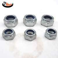 Tiempo de entrega corto M3 Din 985 Acero galvanizado Nylon Tuerca de bloqueo hexagonal Tornillo de stock rico para piezas de motor de maquinaria