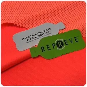 Soft Recycled Repreve Polyester Rpet Pet Mesh Jersey Fabric Made From Recycled Plastic Bottles For T-shirt Jacket Sportswear