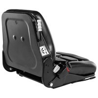 Siège de chariot élévateur universel robuste en cuir PVC noir de haute qualité, neuf, avec réglage du poids en 3 étapes, pour bulldozers