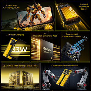 Global Version Oukitel WP60 5g Smartphone 12GB+512GB 108MP Camera Side Fingerprint <b>7</b>.2 <b>inch</b> Android 15 10000mah 33W Mobile <b>Phone</b> - Product Image 2