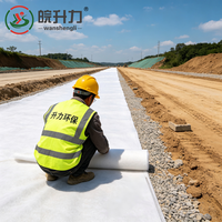Géotextile aiguilleté à haute résistance WSL pour le traitement des fondations de sols molles sur autoroutes et l'élargissement de routes à fibres longues