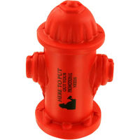 Balles anti-stress hydrant d'incendie personnalisables en caoutchouc moulé pour pompiers, cadeaux publicitaires, goodies pour salons professionnels, vente en gros