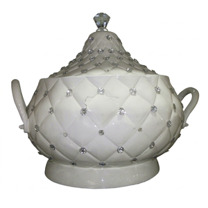 Plato para Servir Redondo Blanco de Acero Inoxidable Fundido Moderno de Alta Calidad en Oferta, para Bodas, Fiestas y Eventos - Product Image 1