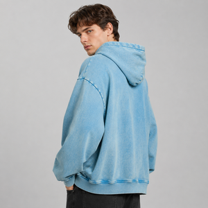 Sudaderas con Capucha para Hombre, Diseño OEM Personalizado, Fabricante, Impresión Premium, Venta al Por Mayor, 420 g/m², Talla Grande, 100% Algodón Francés Lavado - Product Image 2