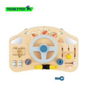 Montgmajor-tablero de educación temprana para niños, juguete de conducción cognitiva, volante multifunción educativo - Product Image 3