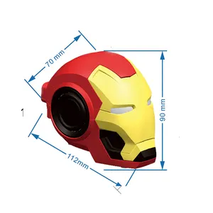 Hot Selling Cartoon Iron Man BT Speaker Creative Gift Robot Radio Long standby Small Speaker