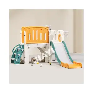 Baby Playroom Playground Plastic Swing And Slides
