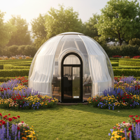 Dôme de maison modulaire personnalisé, imperméable et transparent, préfabriqué pour restaurant, jardin, glamping