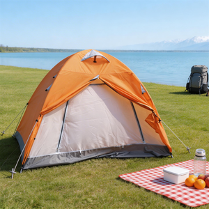 Tente <span class=keywords><strong>de</strong></span> <span class=keywords><strong>camping</strong></span> familiale légère, facile à monter, imperméable, résistante au vent, avec vestibule, <span class=keywords><strong>pour</strong></span> la randonnée en plein air, les voyages, le trekking, les pique-niques - Product Image 1