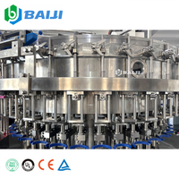 Usine de production de remplissage automatique de boissons gazeuses en bouteilles PET, machine de remplissage de boissons gazeuses, eau gazeuse, boissons non alcoolisées