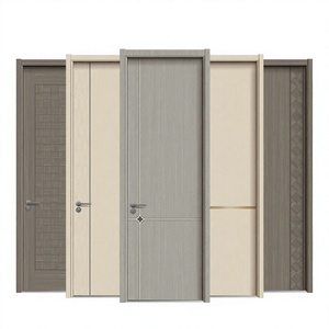 Puerta Minimalista de MDF con Panel de Vidrio, Aislamiento Acústico, para Hogar u Oficina, Superficie Acabada, Apertura Lateral - Product Image 5