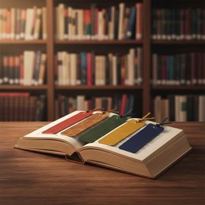 Minimalist Vintage PU Leather <b>Bookmark</b> Classic Reading Page Markers Promotional <b>Bookmarks</b> for Bookworms Writers - Product Image 3
