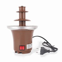 Les fabricants transfrontaliers fournissent des machines à cascade de chocolat pour la consommation domestique