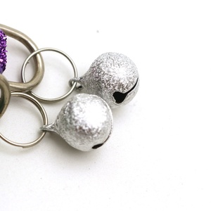 Modern Simple Cat&amp;Dog Collar with Bell Safety Buckle Glitter Velvet Face Design All Seasons - Product Image 3