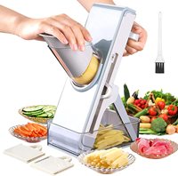 2022 Hot Koop Verse Voedsel Container Keukengereedschap Multifunctionele Slicer Handleiding Voedsel Fruit Groente Chopper Cutter