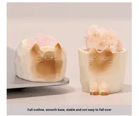 YD TOYS Boîte Mystère en Verre Cristal Chat Mignon Pai, Artisanat Tendance, Pierre Diffuseur, Décoration Porte-Bonheur, Ornement Anti-Stress
