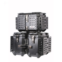 HSM-SB-38L 45L Coffre de rangement multifonctionnel en alliage d'aluminium pour moto, scooter, vélo électrique, garantie 1 an