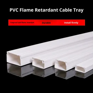 送料無料 ネットワークケーブルトラッキング 20-100 厚みのある<span class=keywords><strong>PVC</strong></span>表面実装型フラットオールプラスチック中国製 - Product Image 2