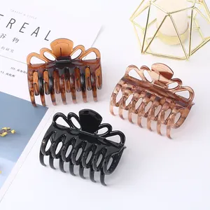 taimeng OEM hair clips Tortoise shell And black No Slip Crown Clip For Thick Hair Colors May Vary