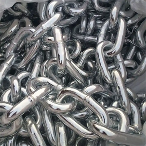 Chaîne de dragage marine en acier noir peint, à maillons soudés et sans maillons, grade U1 U2 U3, chaîne d'ancrage en zinc, chaîne à maillons ouverts, marine - Product Image 4