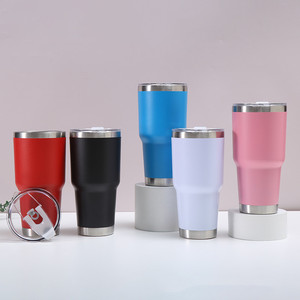 Vaso Térmico de Viaje de 30 oz, Acero Inoxidable 304, Doble Pared Aislada al Vacío, Recubrimiento en Polvo, Antiderrames, Libre de BPA, con Logotipo - Product Image 1